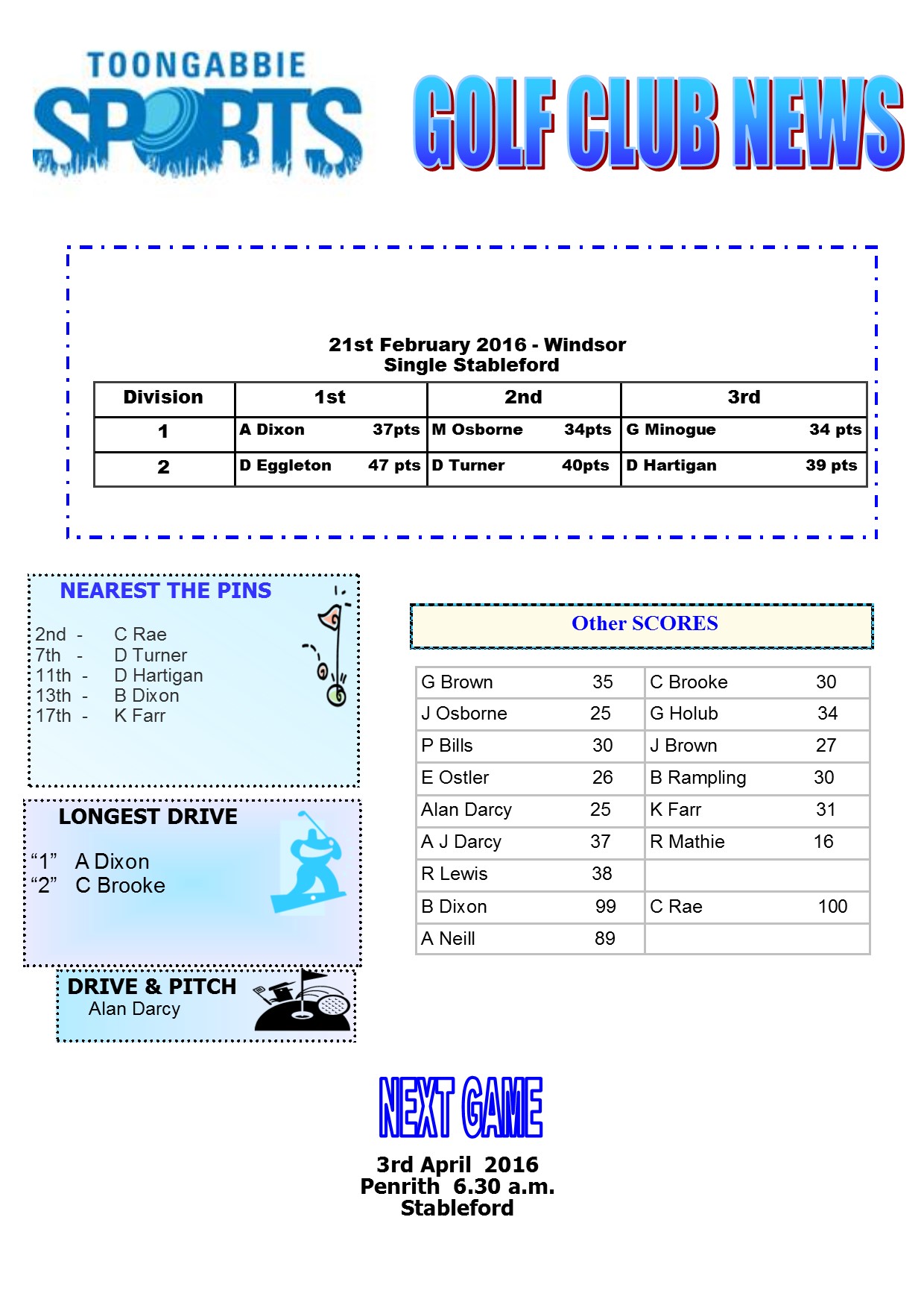Golf Club Toongabbie Sports Club