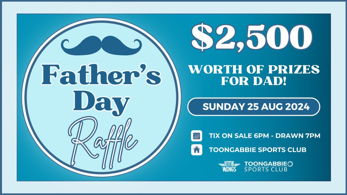 Little Wings Father's Day Raffle - Toongabbie Sports Club