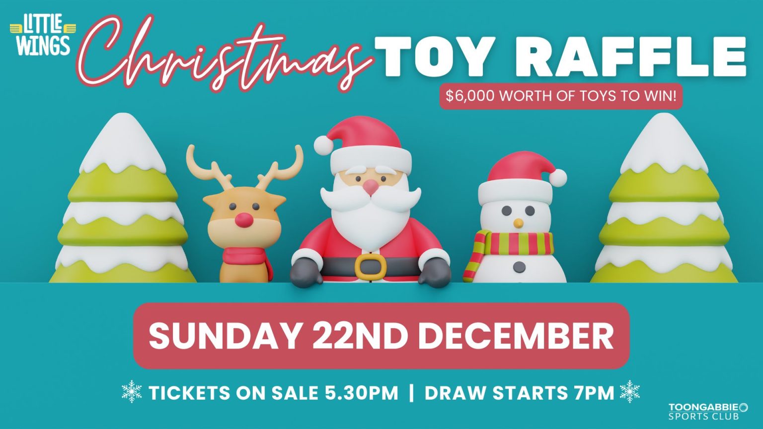 Little Wings Christmas Toy Raffle! - Toongabbie Sports Club