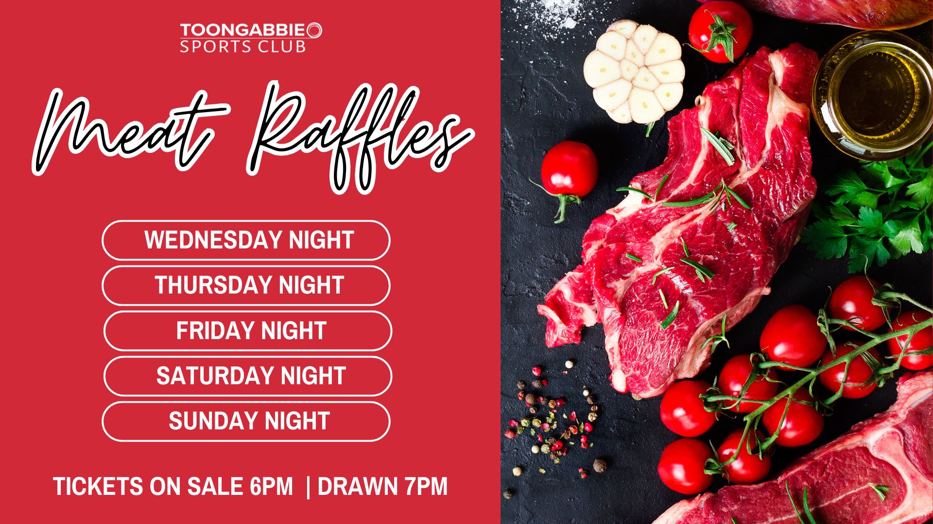 MEAT RAFFLE - Toongabbie Sports Club