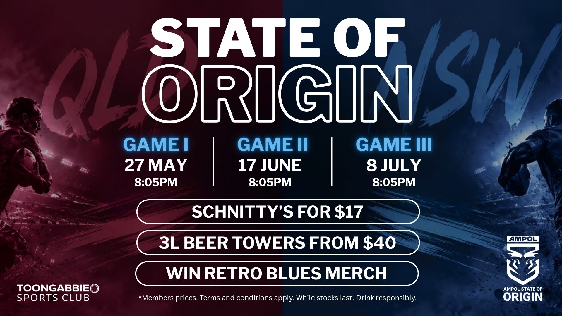 Origin Club State of Origin - Toongabbie Sports Club
